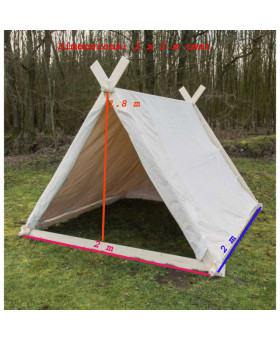 Historical Viking Tent 350 gsm Natural Color